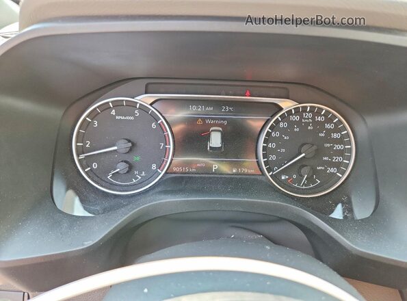 5N1AT3BB2MC716622 2021 NISSAN ROGUE Белый Вид щитка приборов