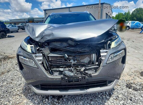 5N1AT3BB3MC805504 2021 NISSAN ROGUE Серый Вид спереди