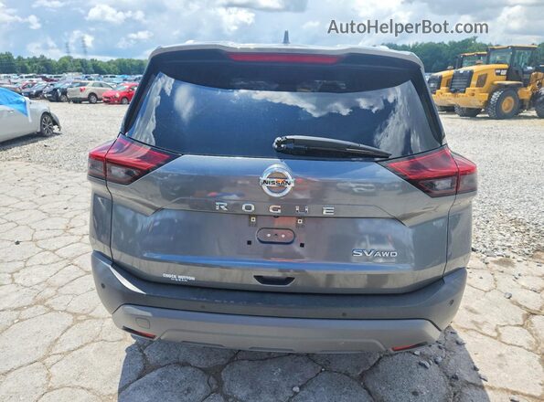 5N1AT3BB3MC805504 2021 NISSAN ROGUE Серый Вид сзади