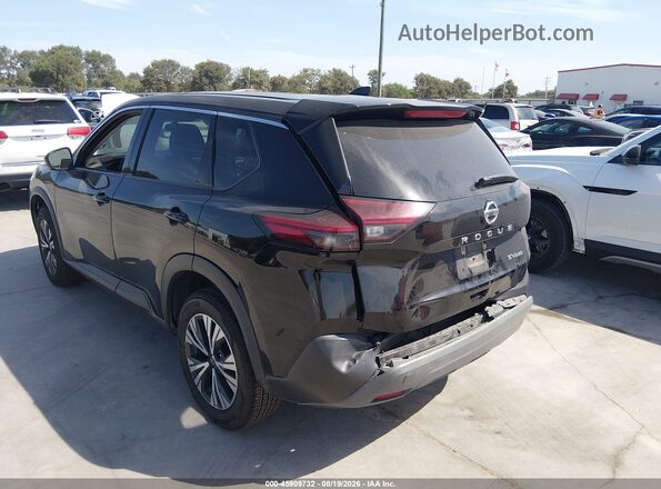 5N1AT3BB4MC732420 2021 NISSAN ROGUE Черный Задняя левая четверть