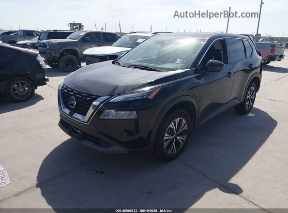 5N1AT3BB4MC732420 2021 NISSAN ROGUE Черный Передняя левая четверть
