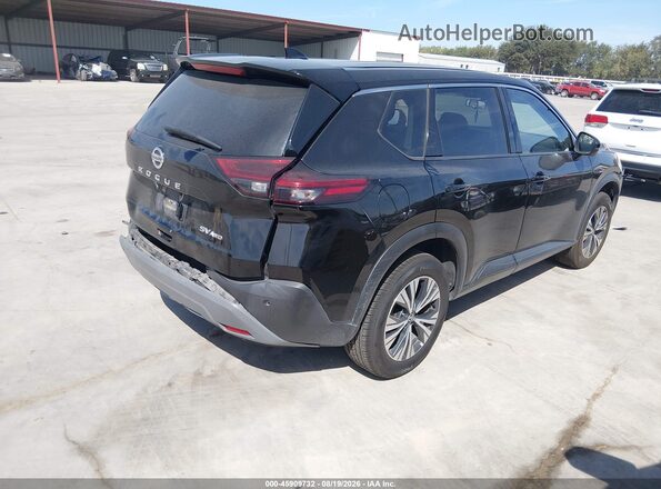5N1AT3BB4MC732420 2021 NISSAN ROGUE Черный Задняя правая четверть