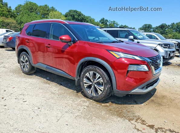 5N1AT3BB4MC739724 2021 NISSAN ROGUE Red Front interior view