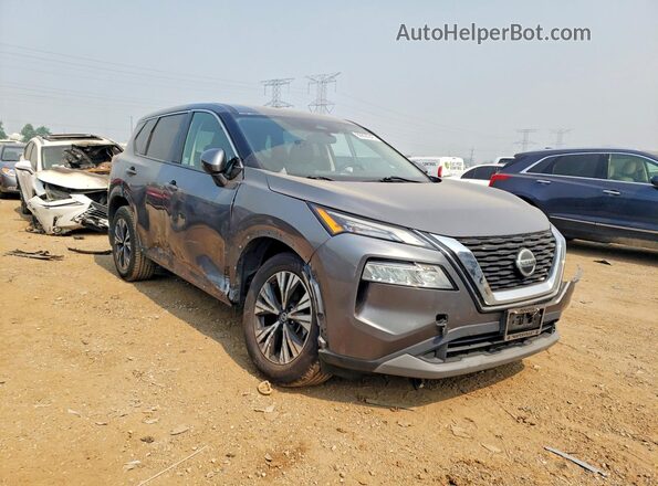 5N1AT3BB5MC737237 2021 NISSAN ROGUE Gray წინა მარჯვენა