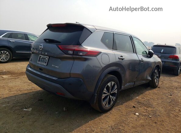 5N1AT3BB5MC737237 2021 NISSAN ROGUE Gray უკანა მარჯვენა