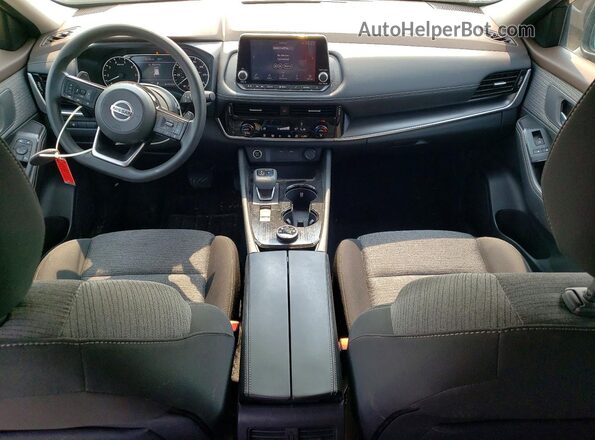 5N1AT3BB5MC737237 2021 NISSAN ROGUE Gray წინა პანელის ხედი