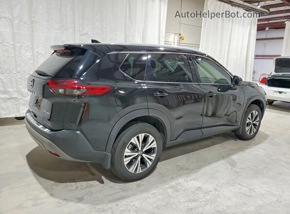 5N1AT3BB5MC751459 2021 NISSAN ROGUE Black Задня права чверть