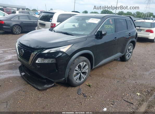 5N1AT3BB7MC768263 2021 NISSAN ROGUE Black Передня ліва чверть