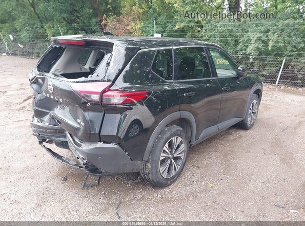 5N1AT3BB7MC768263 2021 NISSAN ROGUE Black Задня права чверть