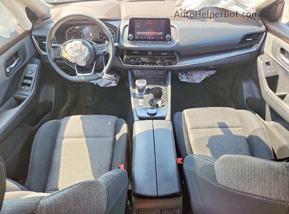 5N1AT3BB8MC687627 2021 NISSAN ROGUE Blue წინა პანელის ხედი