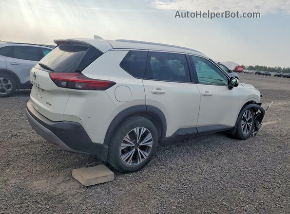 5N1AT3BB8MC731142 2021 NISSAN ROGUE Белый Задняя правая четверть