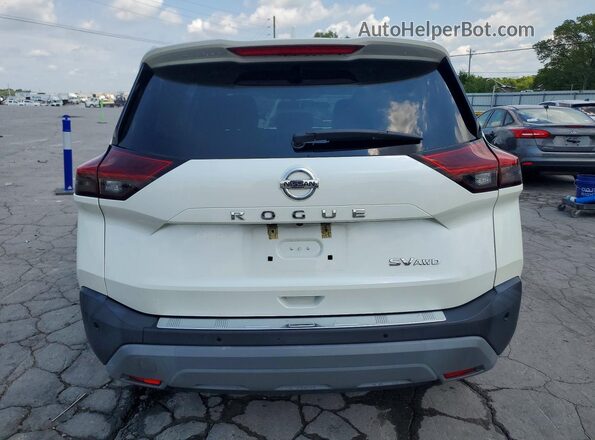 5N1AT3BB8MC753836 2021 NISSAN ROGUE Белый Вид сзади