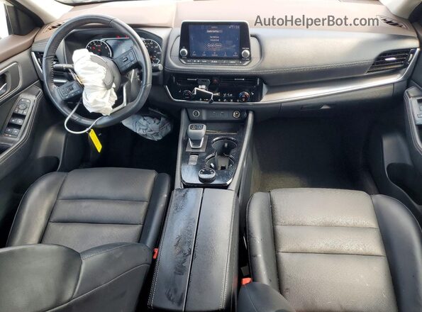 5N1AT3BB8MC753836 2021 NISSAN ROGUE Белый Вид панели приборов