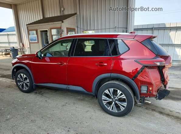 5N1AT3BB8MC754775 2021 NISSAN ROGUE Red Задня ліва чверть