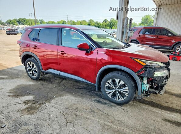 5N1AT3BB8MC754775 2021 NISSAN ROGUE Red Передня права чверть