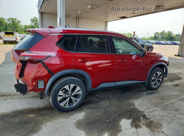 5N1AT3BB8MC754775 2021 NISSAN ROGUE Red Задня права чверть