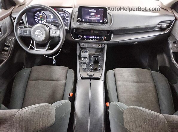 5N1AT3BB8MC820970 2021 NISSAN ROGUE Gray Առջևի վահանակի տեսք