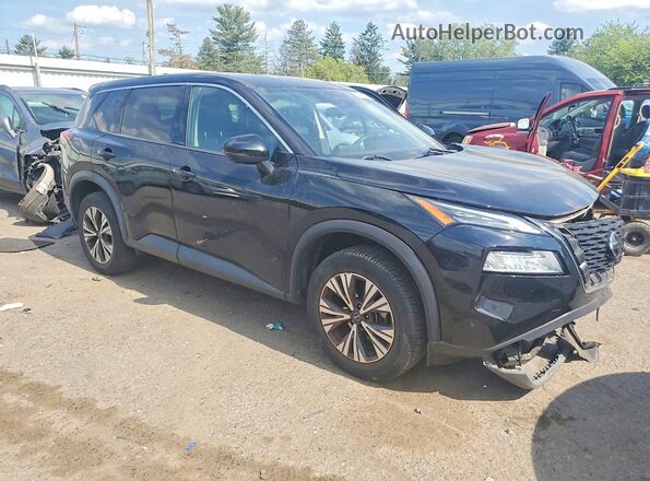 5N1AT3BB9MC730954 2021 NISSAN ROGUE Black Przód prawy
