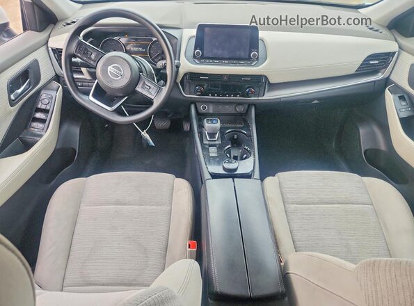 5N1AT3BB9MC831931 2021 NISSAN ROGUE White Dashboard view