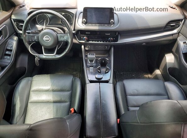 5N1AT3BBXMC678282 2021 NISSAN ROGUE Black Առջևի վահանակի տեսք
