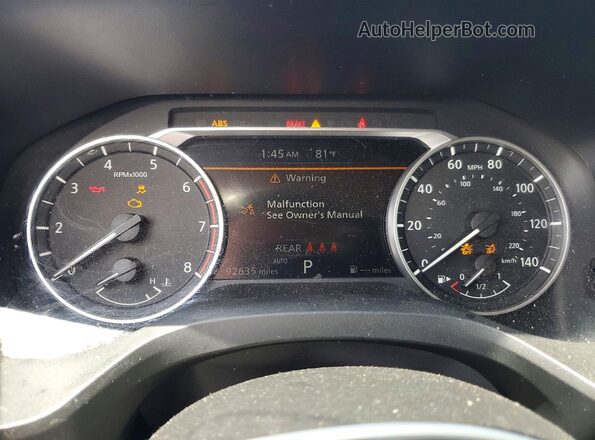 5N1AT3BBXMC678282 2021 NISSAN ROGUE Black Սարքավորումների վահանակի տեսք
