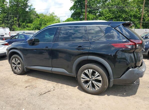 5N1AT3BBXMC678282 2021 NISSAN ROGUE Black Հետևի ձախ