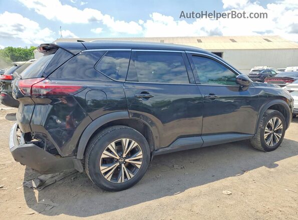 5N1AT3BBXMC678282 2021 NISSAN ROGUE Black Հետևի աջ