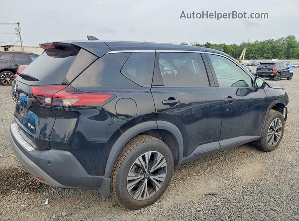 5N1AT3BBXMC686236 2021 NISSAN ROGUE Black Задня права чверть