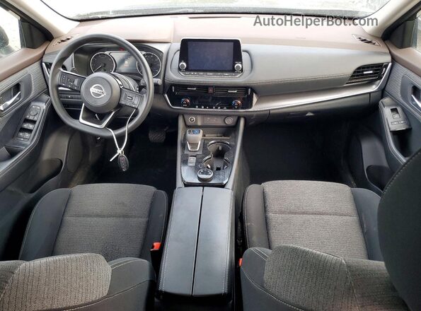 5N1AT3BBXMC686236 2021 NISSAN ROGUE Black Вид панелі приладів