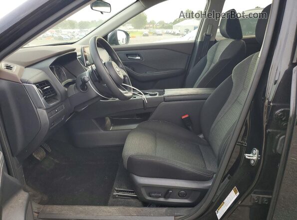 5N1AT3BBXMC686236 2021 NISSAN ROGUE Black Вид салону спереду