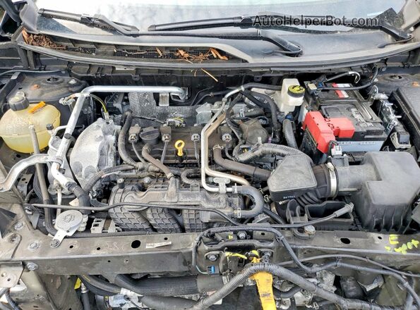5N1AT3BBXMC686236 2021 NISSAN ROGUE Black Вид підкапотного простору