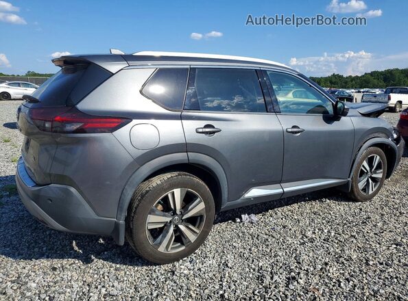 5N1AT3CA0MC820323 2021 NISSAN ROGUE Gray Rear right