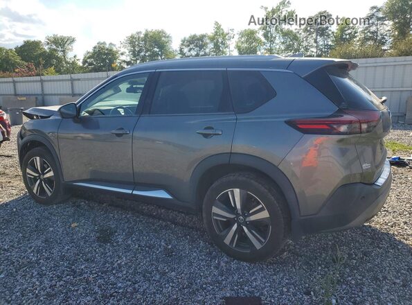 5N1AT3CA0MC820323 2021 NISSAN ROGUE Gray Rear left