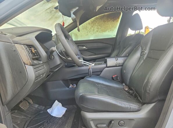 5N1AT3CA1MC707464 2021 NISSAN ROGUE Gray Widok wnętrza z przodu