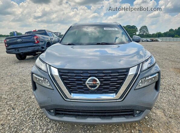 5N1AT3CA1MC707464 2021 NISSAN ROGUE Gray Widok z przodu