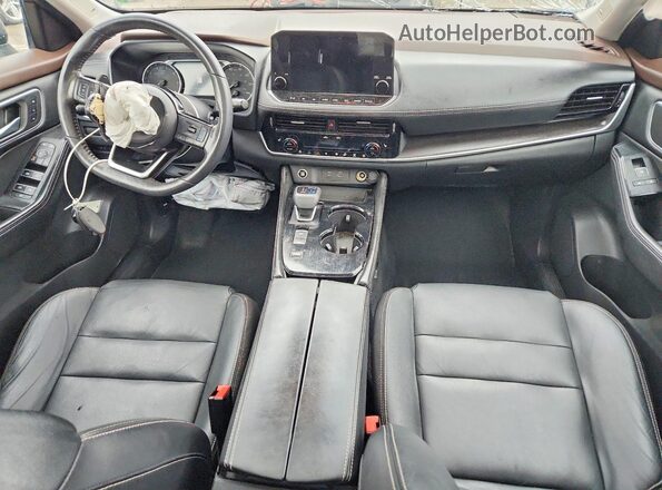 5N1AT3CA2MC771822 2021 NISSAN ROGUE Gray Dashboard view