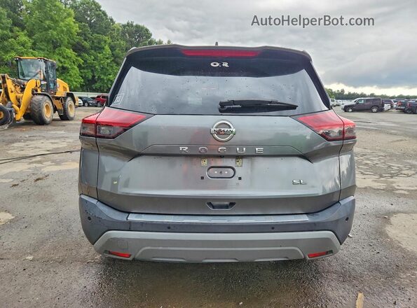 5N1AT3CA2MC771822 2021 NISSAN ROGUE Gray Rear view