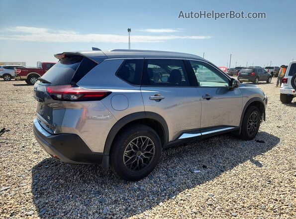 5N1AT3CA5MC694203 2021 NISSAN ROGUE Gray Trasero derecho