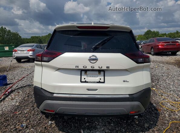 5N1AT3CA5MC816994 2021 NISSAN ROGUE White Widok z tyłu