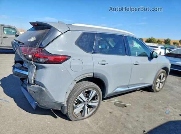 5N1AT3CA9MC718938 2021 NISSAN ROGUE Gray Trasero derecho