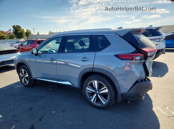 5N1AT3CA9MC718938 2021 NISSAN ROGUE Gray Trasero izquierdo