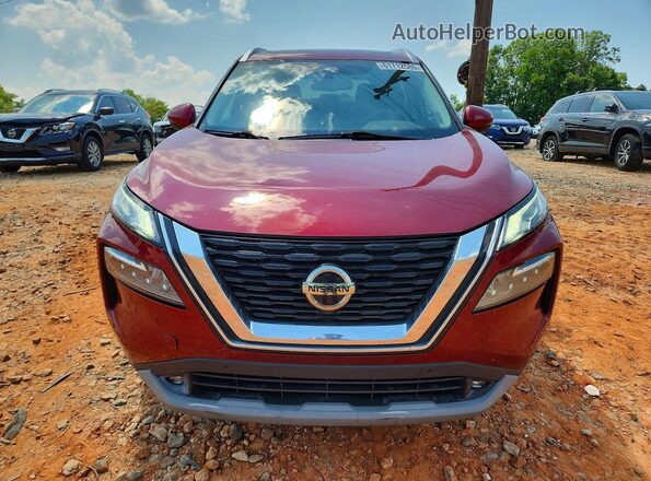 5N1AT3CA9MC751079 2021 NISSAN ROGUE Red Widok z przodu
