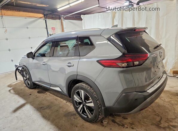 5N1AT3CB1MC704329 2021 NISSAN ROGUE Серый Задняя левая четверть