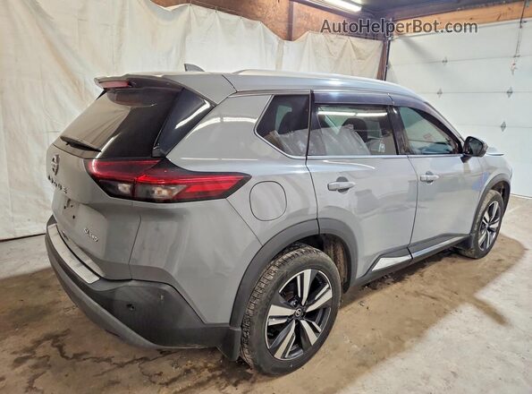 5N1AT3CB1MC704329 2021 NISSAN ROGUE Серый Задняя правая четверть