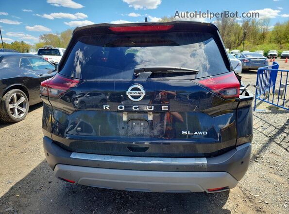 5N1AT3CB2MC794414 2021 NISSAN ROGUE Black Widok z tyłu