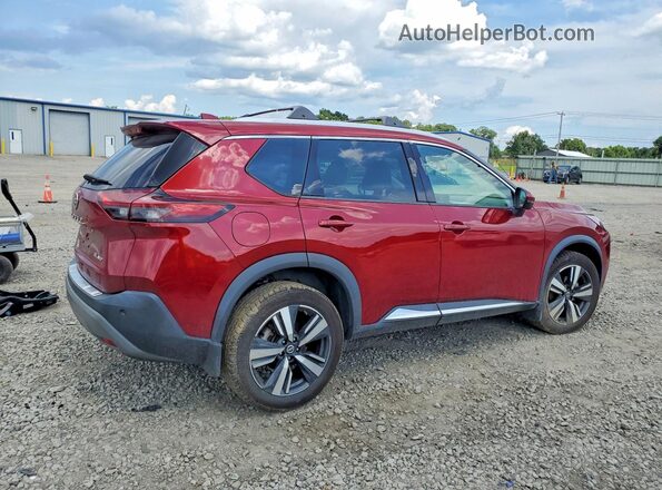 5N1AT3CB3MC761244 2021 NISSAN ROGUE Red Tył prawy