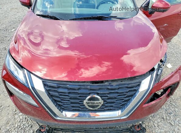 5N1AT3CB3MC761244 2021 NISSAN ROGUE Red Widok komory silnika