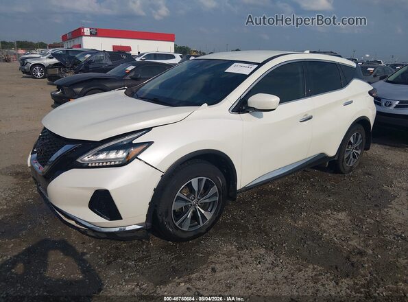 5N1AZ2AJ4MC123197 2021 NISSAN MURANO Белый Передняя левая четверть