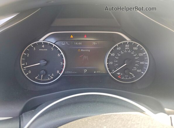 5N1AZ2AS7LN116546 2020 NISSAN MURANO Black ხელსაწყოთა პანელის ხედი