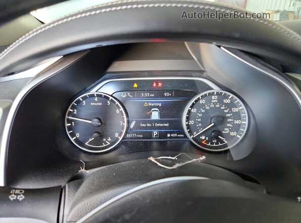 5N1AZ2AS8LN120587 2020 NISSAN MURANO White Instrument cluster view